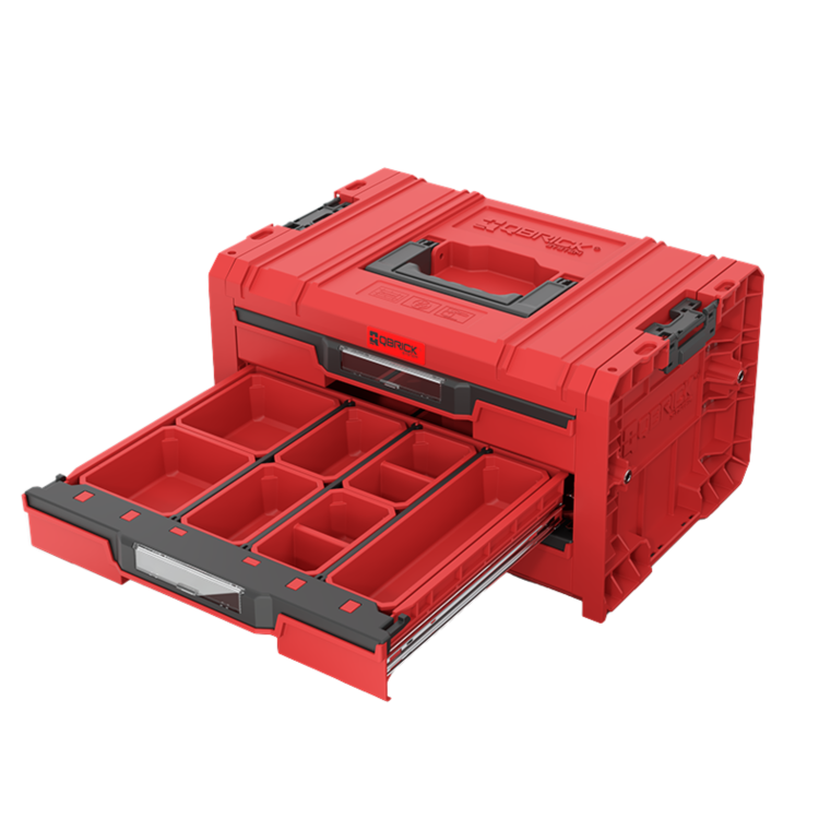 Zestaw skrzynek narzędziowych Qbrick System PRO Drawer Workshop Set 6 2.0 Red Ultra HD (5).png