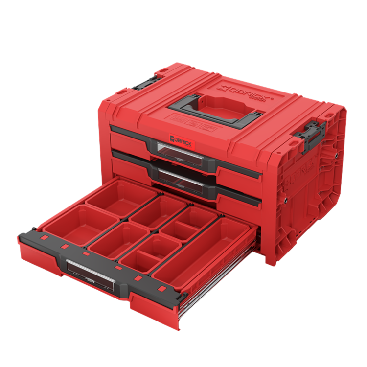 Zestaw skrzynek narzędziowych Qbrick System PRO Drawer Workshop Set 6 2.0 Red Ultra HD (6).png