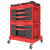 Zestaw skrzyń narzędziowych Qbrick System ONE Red Workshop Drawers Set 5