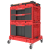 Zestaw skrzyń narzędziowych Qbrick System ONE Red Workshop Drawers Set 7