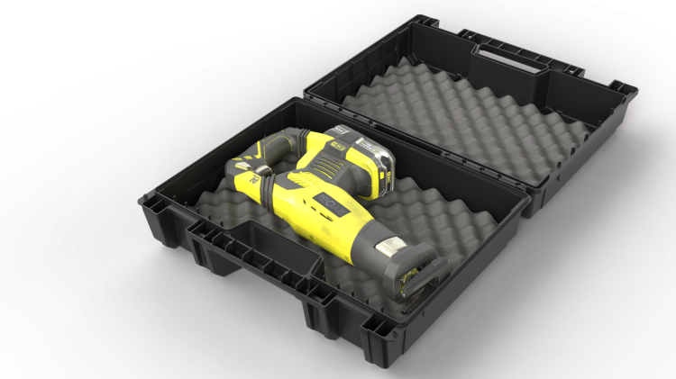 Walizka na elektronarzędzia Qbrick Regular Power Toolcase Basic PF Protective Foam