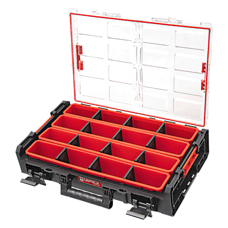 Organizer skrzynka narzędziowa Qbrick System ONE XL 2.0 Long Bin otwarty